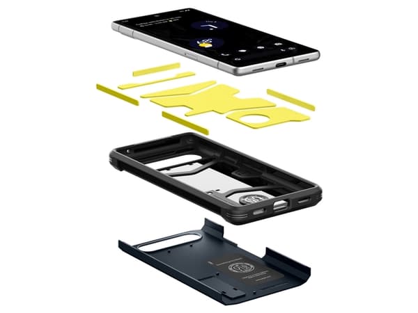 Spigen Tough Armor, Etui, Google, Pixel 7a, 15,5 cm (6.1"), Metallisk