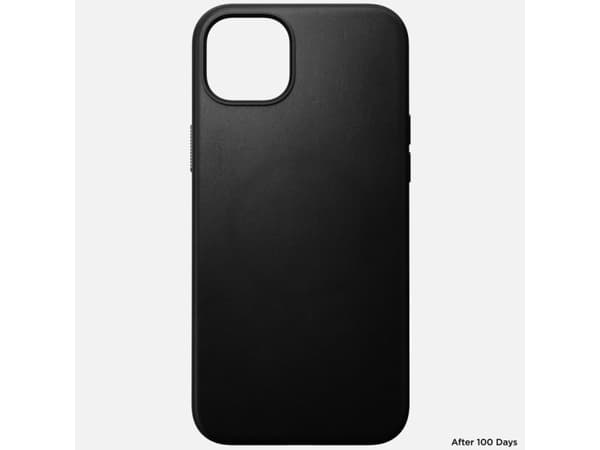 Nomad Modern Leather Case, Etui, Apple, iPhone 15 Plus, 17 cm (6.7"), Sort