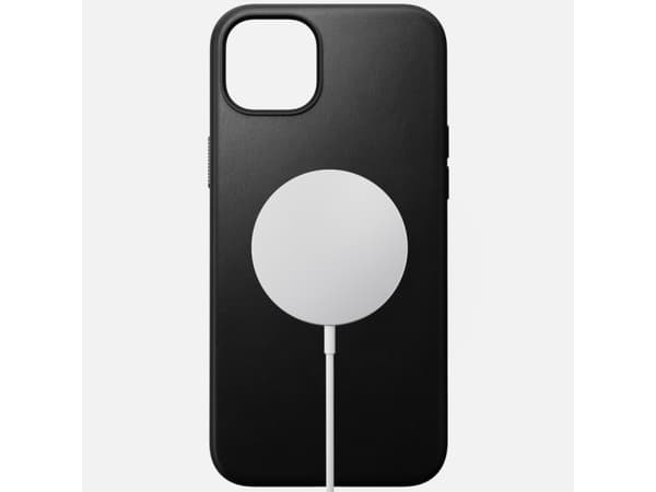 Nomad Modern Leather Case, Etui, Apple, iPhone 15 Plus, 17 cm (6.7"), Sort