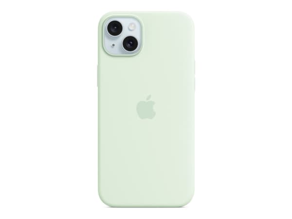 Apple - Baksidesskydd för mobiltelefon - MagSafe-kompatibilitet - silikon - soft mint - för iPhone 15 Plus