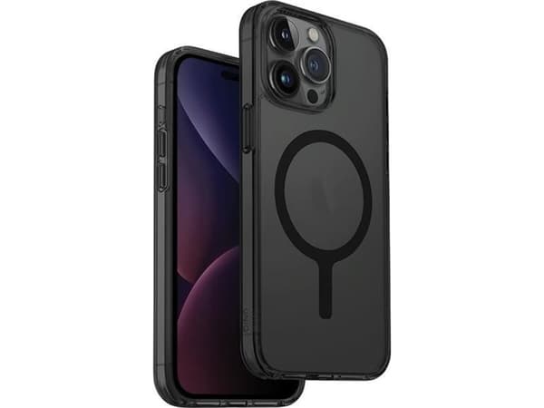 Uniq LifePro Xtreme Magclick -latauskotelo iPhone 15 Pro Maxille - musta