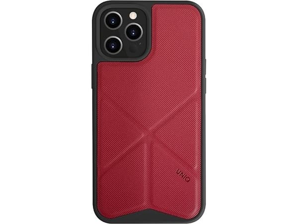 UNIQ dėklas telefonui Transforma Apple iPhone 12/12 Pro 6.1" raudonos spalvos