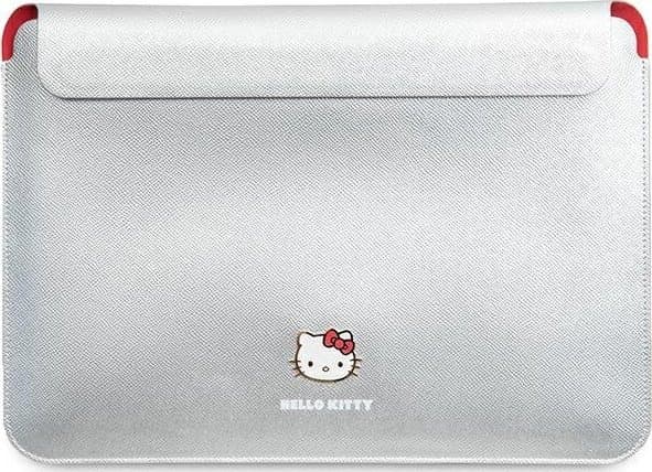 Veske Hello Kitty Sleeve HKCS14PGHDLMS 14" sølv/sølv PU metalllogo