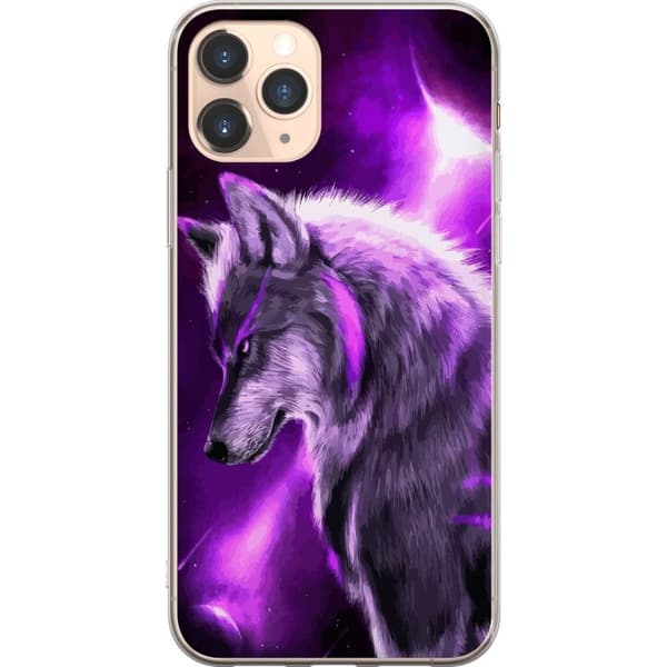 Apple iPhone 11 Pro Läpinäkyvä kuori Punainen Susi
