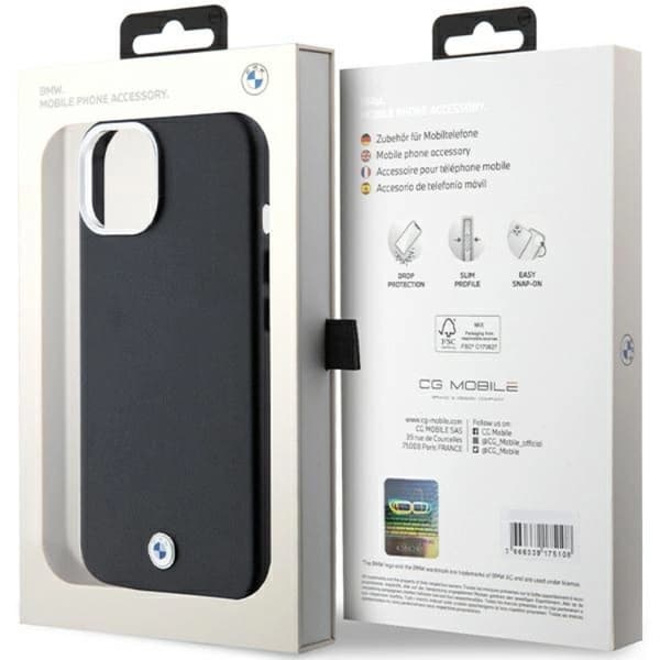 BMW iPhone 15/14/13 Mobilskal Magsafe Signature Wrapped Metal