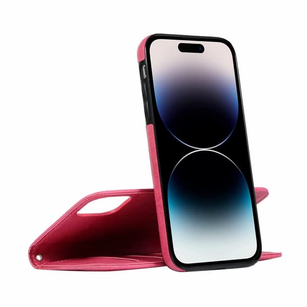 iPhone 15 - Läckert Plånboksfodral med 3-kortfack