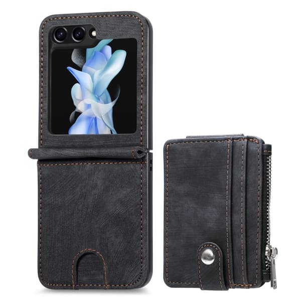 Galaxy Z Flip 5 5G - 2 in 1 Plånboksfodral med kortfack
