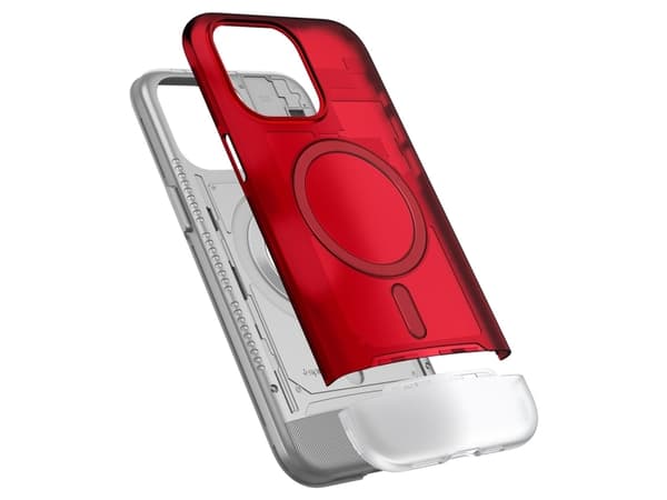 Spigen ACS06609, Omslag, Apple, iPhone 15 Pro Max, 17 cm (6.7"), Röd