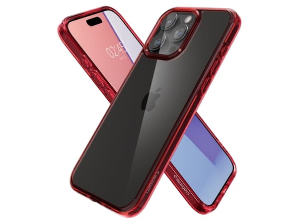 Spigen ACS07055, Omslag, Apple, iPhone 15 Pro, 15,5 cm (6.1"), Röd