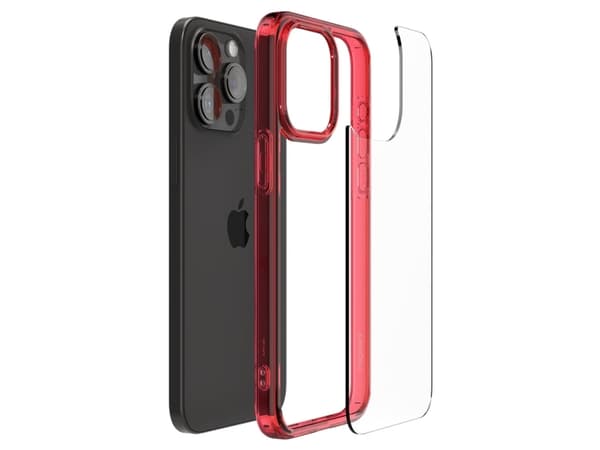 Spigen ACS07055, Omslag, Apple, iPhone 15 Pro, 15,5 cm (6.1"), Röd