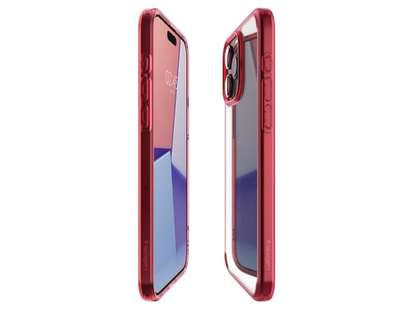 Spigen ACS07055, Omslag, Apple, iPhone 15 Pro, 15,5 cm (6.1"), Röd