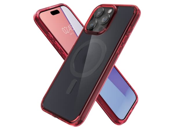Spigen ACS07056, Omslag, Apple, iPhone 15 Pro Max, 17 cm (6.7"), Röd
