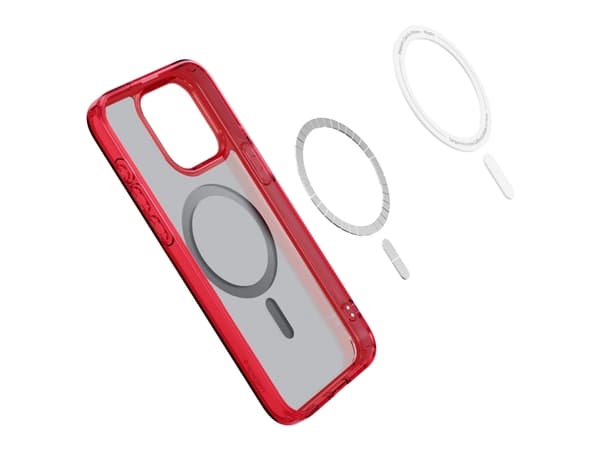 Spigen ACS07057, Omslag, Apple, iPhone 15 Pro, 15,5 cm (6.1"), Röd