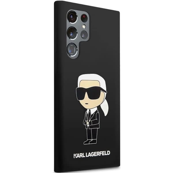 Karl Lagerfeld Galaxy S24 Ultra Mobilskal Silikon Ikonik - Svart