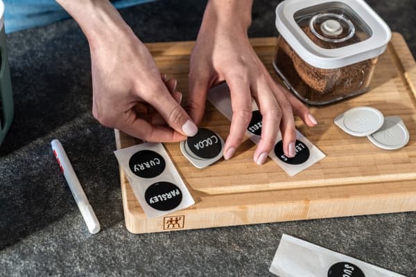 ZWILLING Fresh & Save CUBE Sæt Etiketholdere, 3-dele, Grå