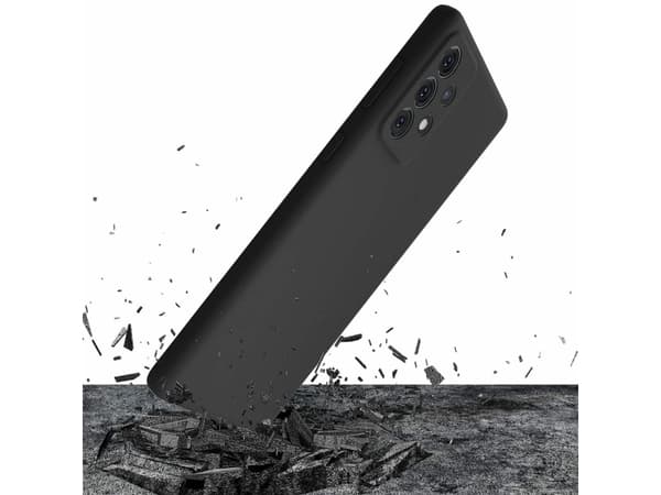 3MK Silicone Case, Galaxy A33 5G, Svart