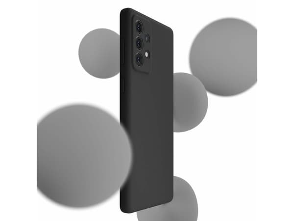 3MK Silicone Case, Galaxy A33 5G, Svart