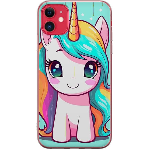Apple iPhone 11 Läpinäkyvä kuori Söpö Yksisarvin