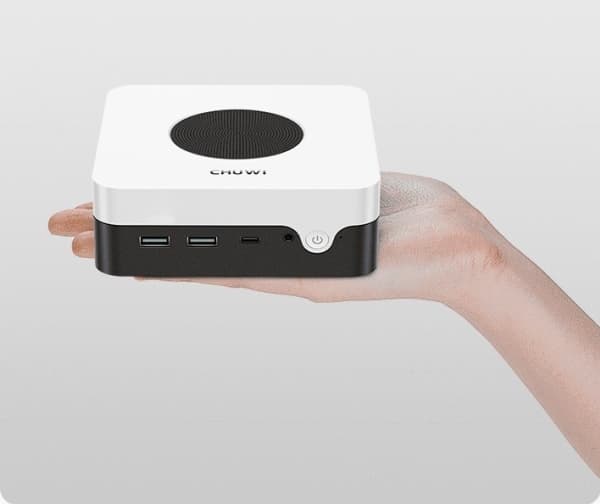 Komputer Chuwi Larkbox X N100 Intel Celeron N100 12 GB 512 GB SSD Windows 11 Home Valkoinen