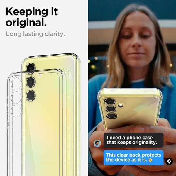 Spigen Galaxy A35 5G Mobilskal Ultra Hybrid - Crystal Clear