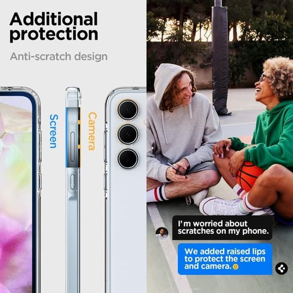 Spigen Galaxy A35 5G Mobilskal Ultra Hybrid - Crystal Clear