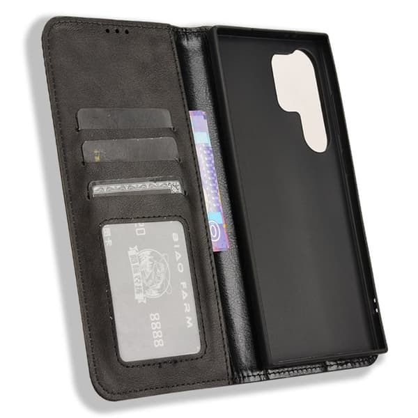 Samsung Galaxy S24 Ultra Plånboksfodral - Svart