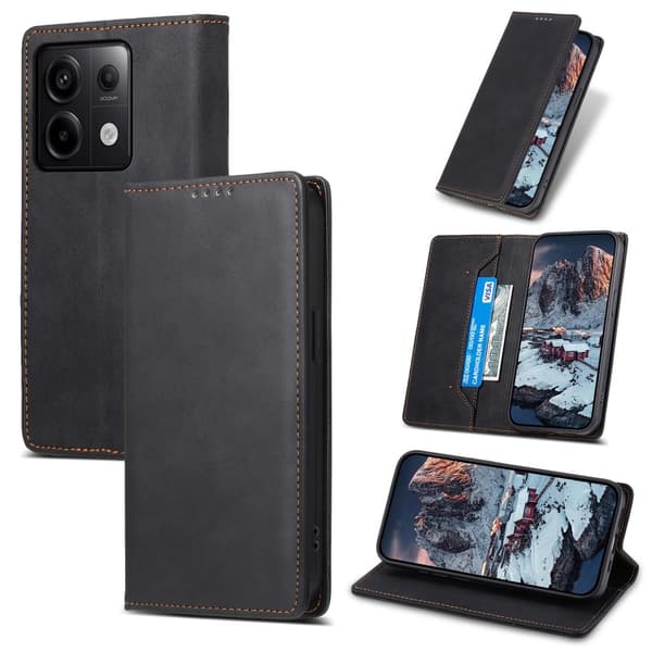 DF-05 För Xiaomi Redmi Note 13 Pro 5G Fodral Skal Svart