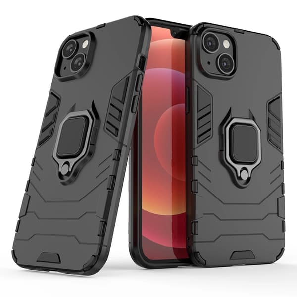 iPhone 14 Plus Mobilskal Ring Armor - Svart