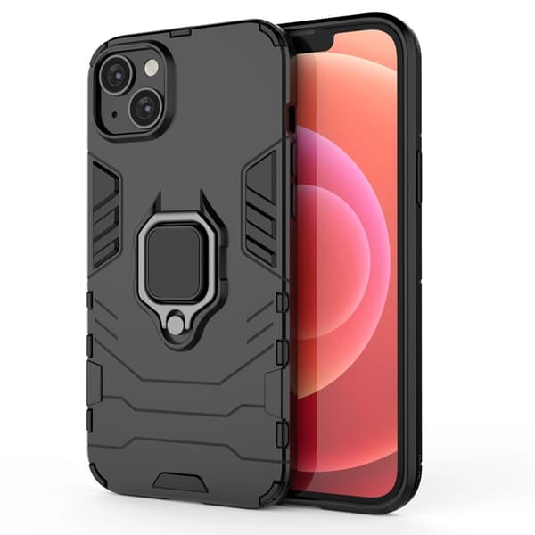 iPhone 14 Plus Mobilskal Ring Armor - Svart