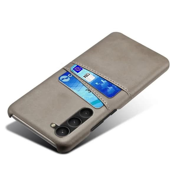 Galaxy S23 Mobilskal Korthållare - Grå