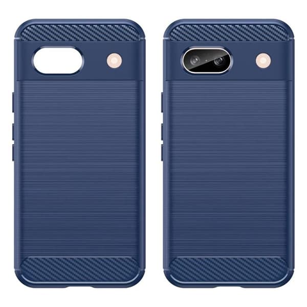 Google Pixel 8A Mobilskal Carbon Fiber - Blå