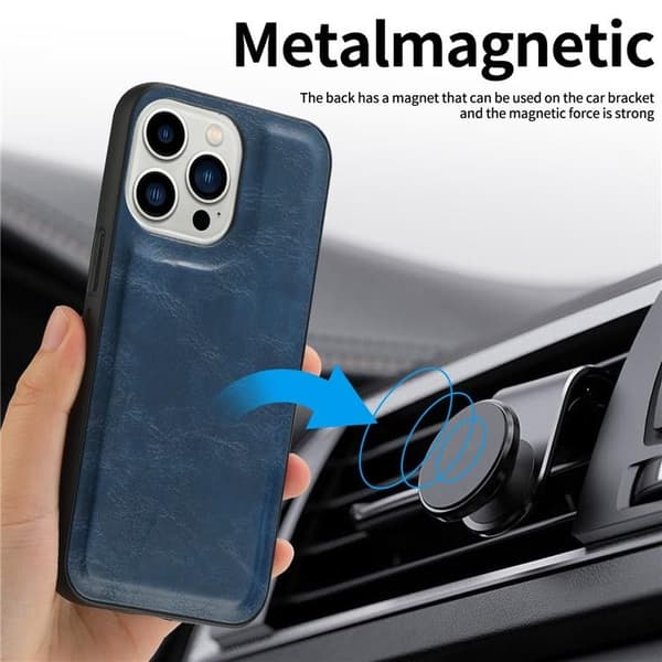 iPhone 15 Pro Max Plånboksfodral 2-in-1 Detachable - Blå
