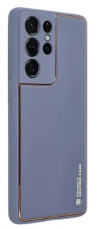 Galaxy S24 Plus Mobilskal Läder - Blå