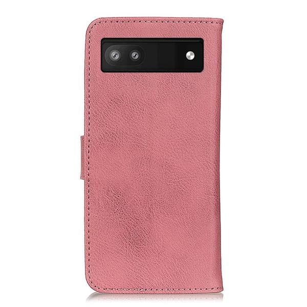 KHAZNEH Google Pixel 7A 5G Plånboksfodral Cowhide - Rosa