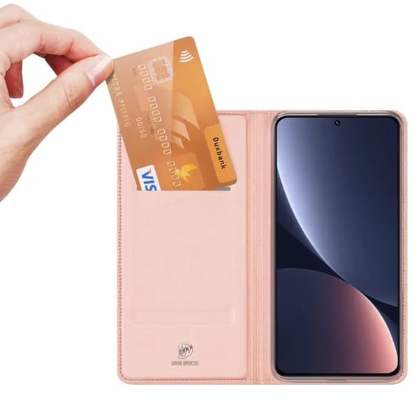 Dux Ducis Xiaomi 13 5G Plånboksfodral Magnetiskt - Rosa