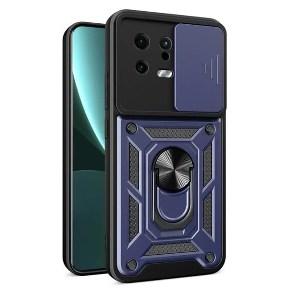 Xiaomi 13 5G Mobilskal Ringhållare Stabilt - Blå