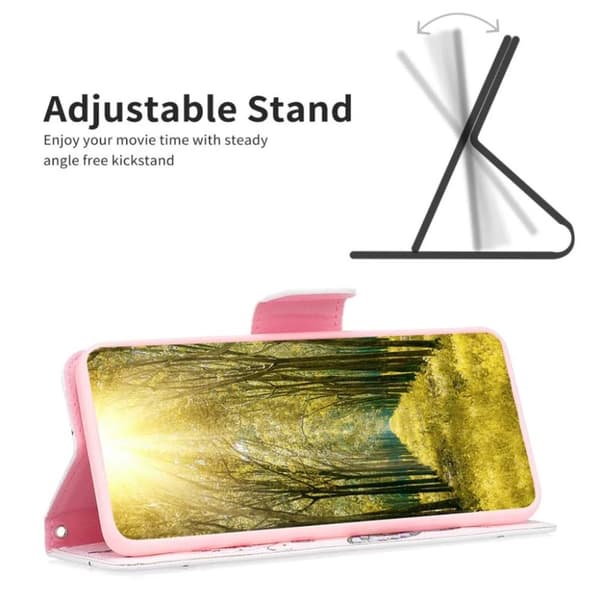 Xiaomi 13 5G Plånboksfodral - Persikablomning och Fjärilar