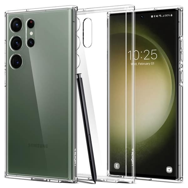 Spigen Galaxy S23 Ultra Crystal Ultra Hybrid - Transparent