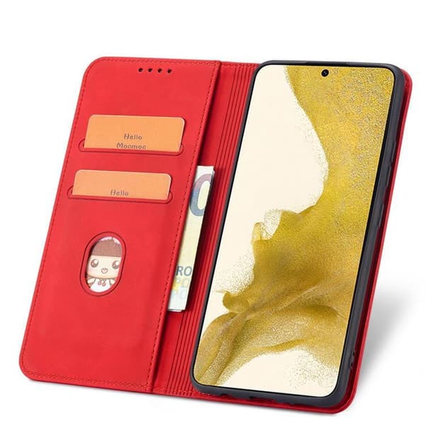 Galaxy S23 Plus Plånboksfodral Magnet Fancy - Röd
