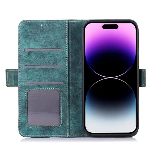 ABEEL iPhone 15 Pro Max Plånboksfodral - Grön