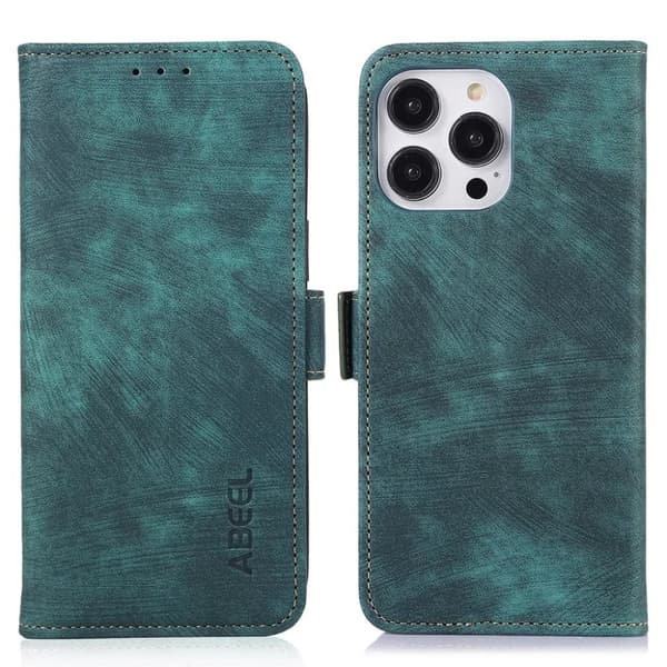 ABEEL iPhone 15 Pro Max Plånboksfodral - Grön