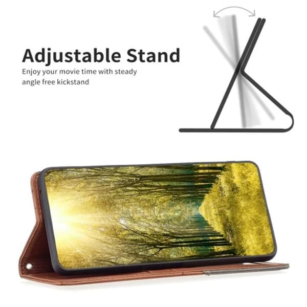 iPhone 15 Plus Plånboksfodral Kickstand - Brun