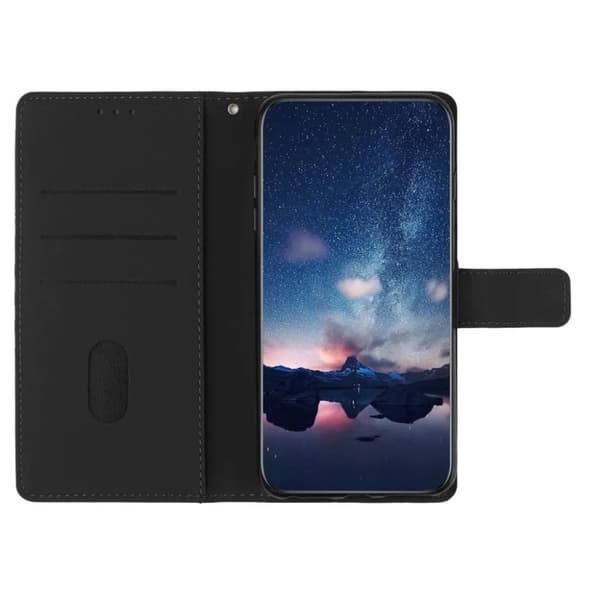 Google Pixel 7A Plånboksfodral Tryckt - Svart