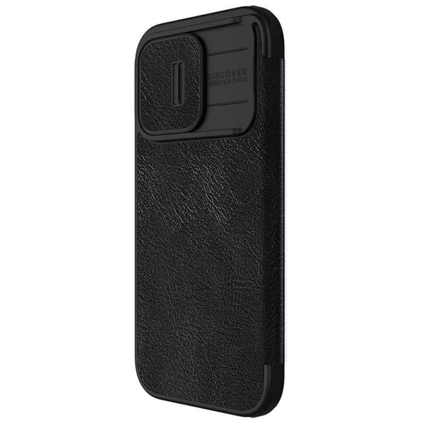 Nillkin iPhone 15 Pro Max Plånboksfodral QinPro Läder - Svart