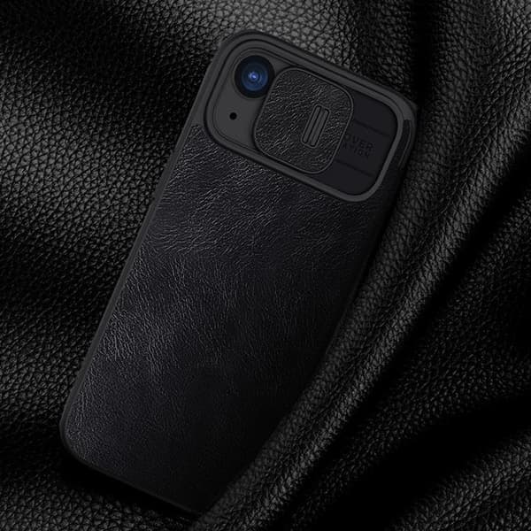 Nillkin iPhone 15 Pro Max Plånboksfodral QinPro Läder - Svart