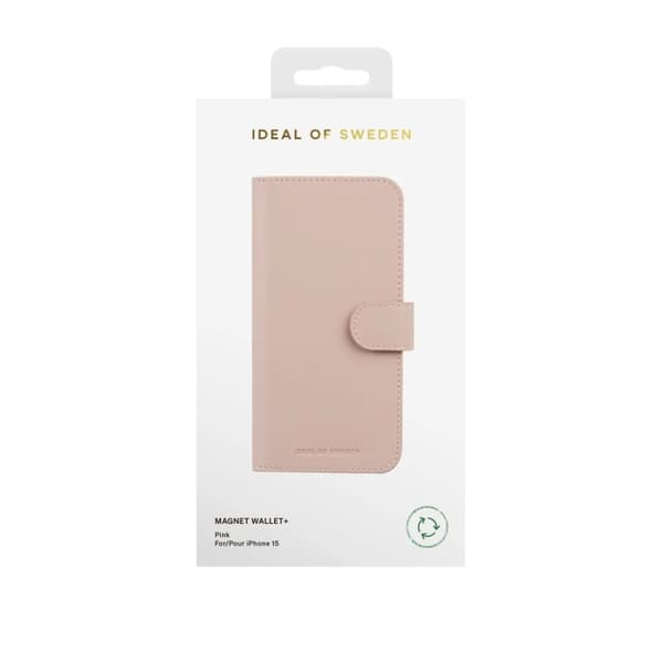 iDeal of Sweden iPhone 15 Plånboksfodral Magnet - Rosa