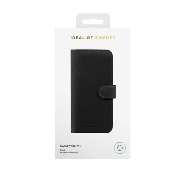 iDeal of Sweden iPhone 15 Plånboksfodral Magnet - Svart