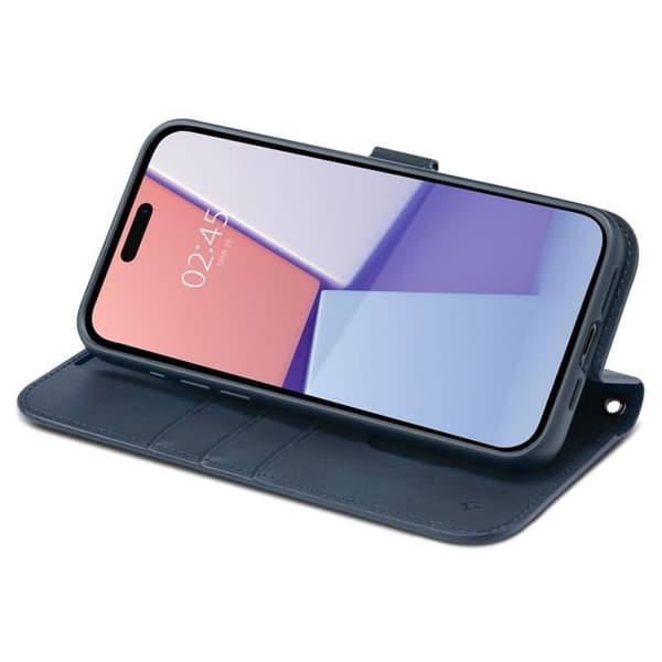 Spigen iPhone 15 Pro Plånboksfodral 'S' Pro - Navy