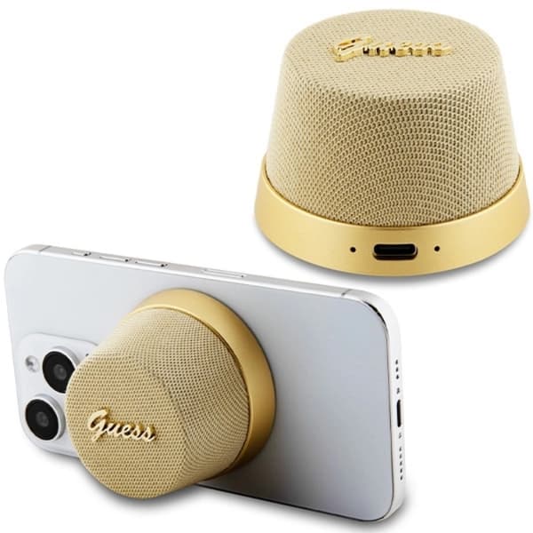 Guess Bluetooth Högtalare Magnetic Script Metal - Guld