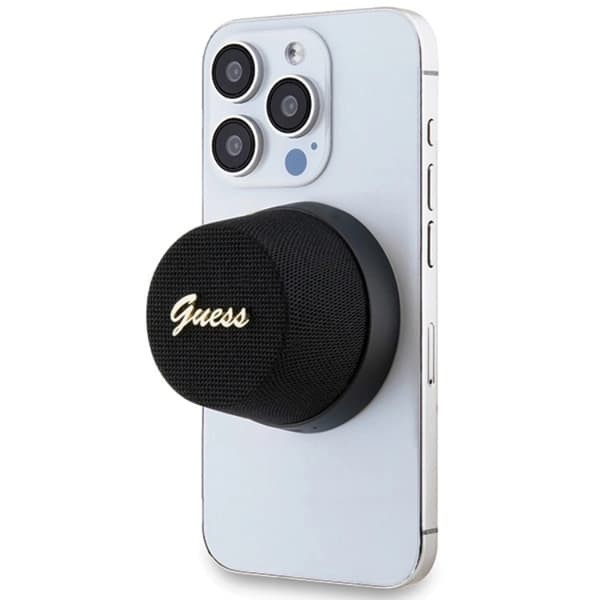 Guess Bluetooth Högtalare Magnetic Script Metal - Svart